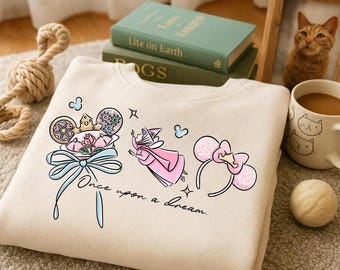 Watercolor Coquette Disney Sleeping Beauty Png, Princess Aurora Three Good Fairies Png, Once Upon A Dream Png, Girly Aesthetic Girls Trip