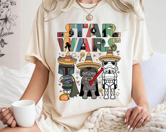 Star Wars PNG Darth Vader Stormtrooper Custom Cinco de Mayo PNG, Happy Mexican Fiesta Party png, Hollywood Studios Galaxy's Edge Family Trip