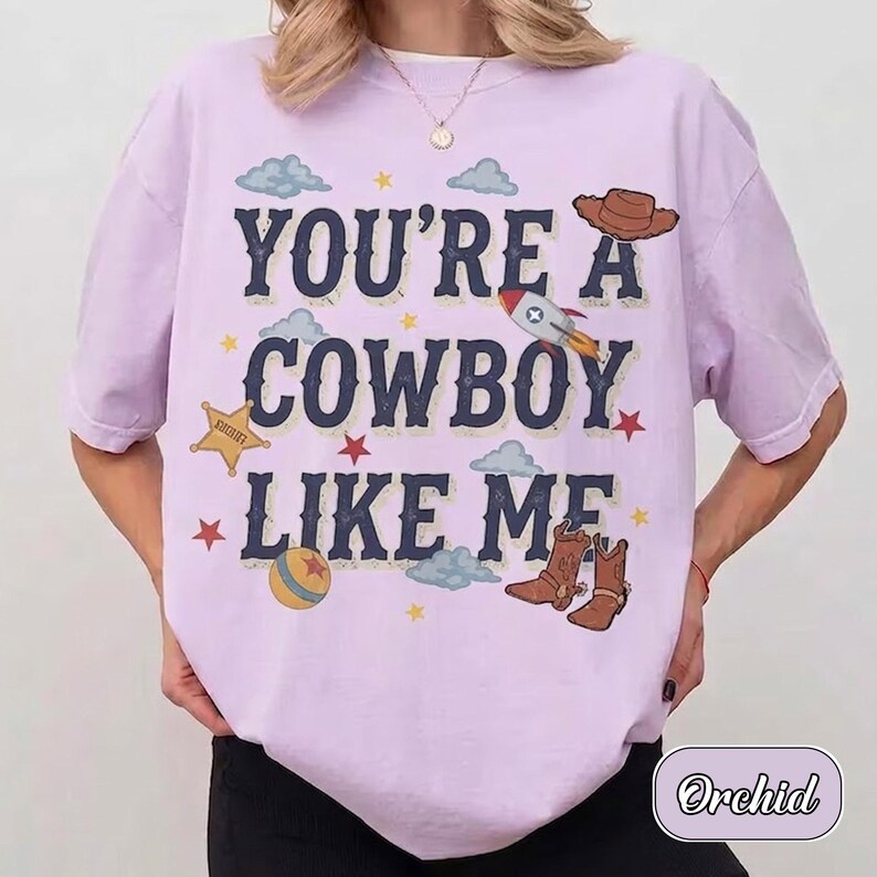 Retro Sie sind ein Cowboy wie ich Comfort Colors® Shirt, Tay Story, Toy Story 5 T-Shirt, Disneyland Familienurlaub Reise Shirt Bild 3