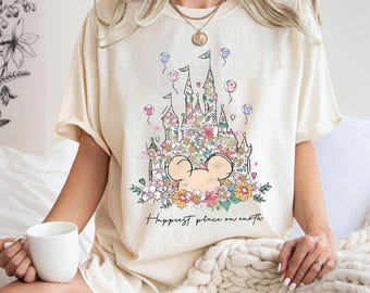 Castello magico floreale png, vacanza in famiglia png, testa di topo png, regno magico vintage png, viaggio in famiglia png, il giorno più bello di sempre, grazioso regalo floreale