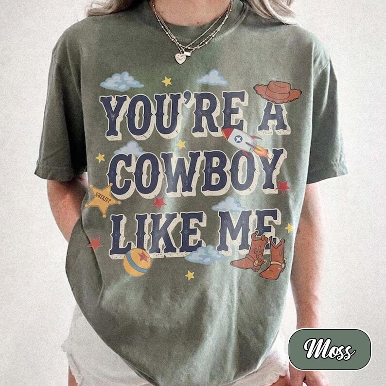 Retro Sie sind ein Cowboy wie ich Comfort Colors® Shirt, Tay Story, Toy Story 5 T-Shirt, Disneyland Familienurlaub Reise Shirt Bild 4