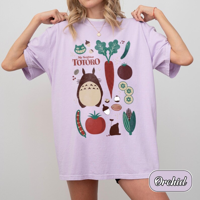 Totoro Food Collection Shirt, Studio Ghibli Comfort Colors® Shirt, Sweatshirt, Hoodie, Y2K Graphic Tee image 3