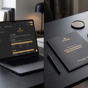 Plantilla de propuesta de negocio de lujo / Creador de propuestas en PDF editable