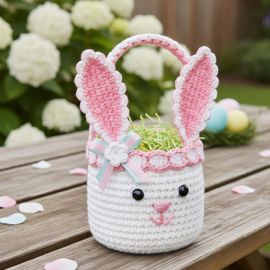 Easter Bunny Basket Crochet Pattern PDF – Digital Download - Etsy