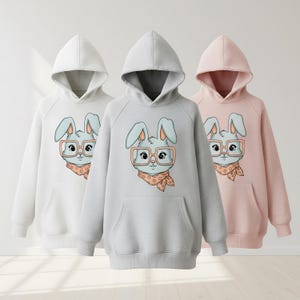 Cute Nerd Bunny PNG – Kawaii Rabbit Shirt Design PNG