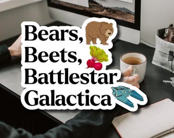The Office | Jim Halpert Quote | Bears Beets BG | TV Comedy Sticker