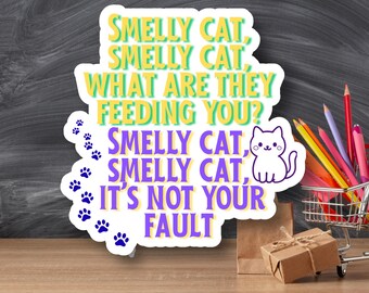 Friends | Phoebe | Smelly Cat lyric sticker | Comedy vinyl sticker