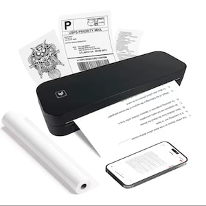 Mini Sticker Printer, No Ink Thermal Printer, Pocket Bluetooth Printer