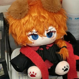 Chuuya Nakahara 20 cm Baumwolle Puppe Anime Bungou Stray Dogs Umgeben Geschenk Cartoon Dress-up Plüschtiere Kinder DIY Geschenk Spielzeug