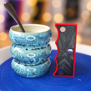 Pottery Rib for Mugs & Cups, Triple Bubble Shaping Tool, 6 Sizes 4-6in