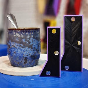 Pottery Rib for Mugs, Angled Clay Tool in Six Sizes 100–150mm