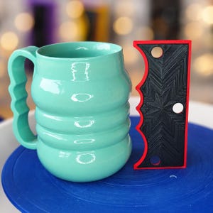 Pottery Rib for Mugs, Double Bubble Clay Tool, Six Sizes 4–6in (100–150mm)