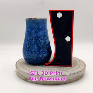 3D Printable Pottery Rib all 6 Sizes! Tulip Flare Shaping Tool (STL Files)