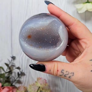 Druzy Agate Sphere Cs87
