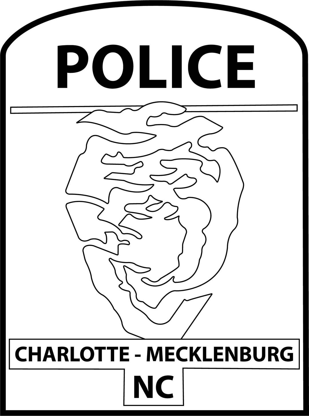 Caharlotte Mecklenburg NC Police Patch - Etsy
