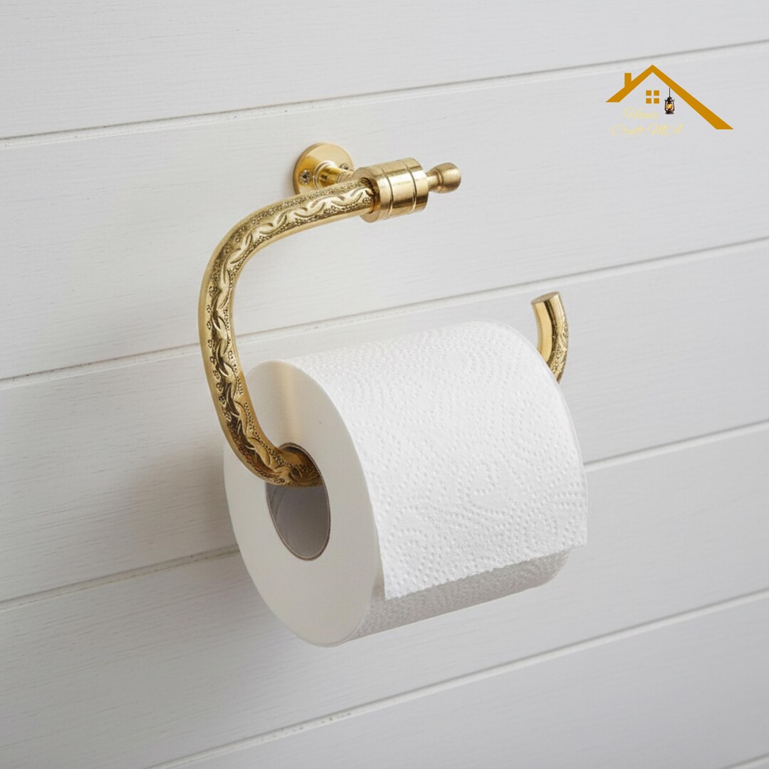 Unlacquered Brass Toilet Paper Holder