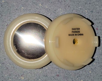 NOS - Easter Parade Song - Touch Button Music Box - Plastic with Metal Button, Battery Operated