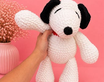 Peanut Dog, Handmade Crochet Plushy