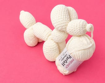 Custom Crochet Plushy Balloon Dog