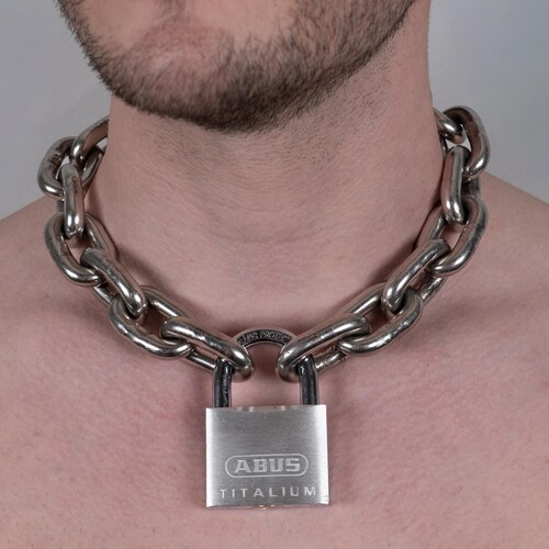 8 mm Herren-Halskette aus robustem Edelstahl „The Hunk“