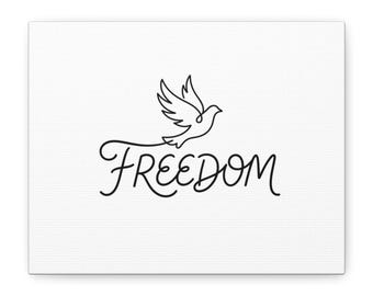 Freedom Dove Matte Canvas