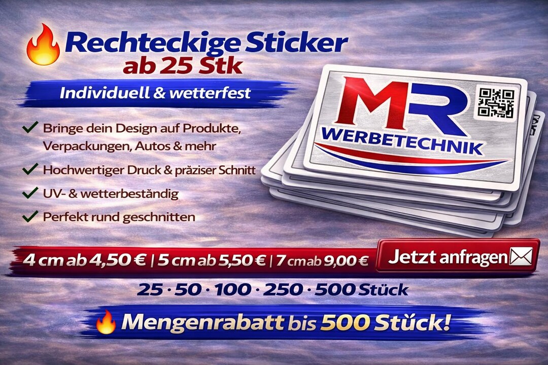 Rectangular Logo Stickers | Custom Stickers With Logo | Company Logo ...