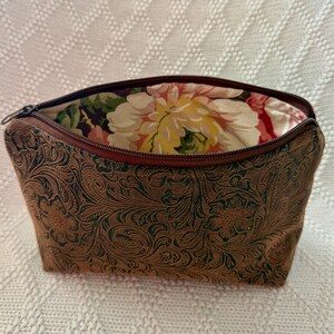 Lauren Ralph Lauren Tan Brown Floral Embossed Genuine Leather s7-AI431966698001_lifestyle?$  main image 2