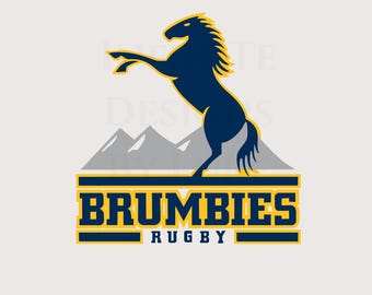 Brumbies Rugby Team SVG, New Zealand Super Rugby, Canberra Australia Sports, NZ Clipart, PNG Printable, Cricut Digital File, Lasercut File