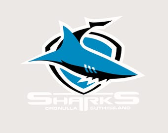 Rugby League SVGs: NRL Cronulla-Sutherland Sharks, Detailed, National Rugby League, Premiership Team, PNG Cricut File