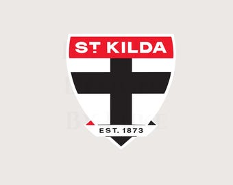 St Kilda Football Club AFL SVG, Melbourne Footy, Australian Logos, Aussie Rules, PNG Printable, Cricut Digital Lasercut File