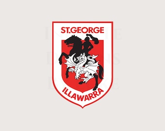 Rugby League SVGs: NRL St. George Illawarra, Detailed, National Rugby League, Premiership Team, PNG Cricut File