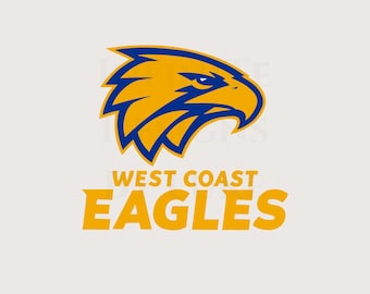 West Coast Eagles Football Club AFL SVG, Perth Footy Team, Australian Logos, Aussie Rules, PNG Printable, Cricut Digital Lasercut File