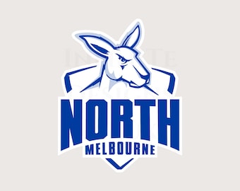 North Melbourne SVG, North Melbourne Football Club, Australian League, Aussie Rules, Png Printable, AFL Logo, Cricut Digital Lasercut File