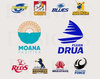 Super Rugby All Team Logos SVG, New Zealand Australia Super Rugby, Sports, NZ Clipart, PNG Printable, Cricut Digital File, Lasercut File