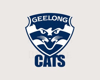 Geelong Cats SVG, Victoria Football Club, Australian League, Aussie Rules, Png Printable, AFL Logo, Cricut Digital Lasercut File