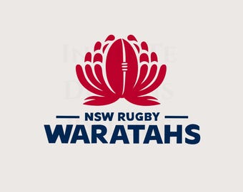 NSW Waratahs Rugby Team SVG, Australian Footy PNG, New Zealand Super Rugby, Nz Aus Sports Logo Clipart, New South Wales Red and Navy, Cricut