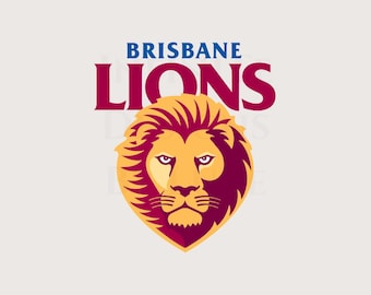 Brisbane Lions SVG, Brisbane Football Club, Australian League, Aussie Rules, Png Printable, AFL Logo, Cricut Digital Lasercut File