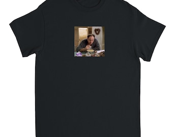 Das Sopran Tony Eating Food T-Shirt, 90er Jahre TV Show Geschenke für Leute in der Mafia James Gandolfini