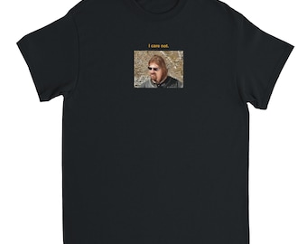 LOTR Boromir I care not meme tshirt, 90er Jahre Fantasy Stipendium lustiges T-Shirt BTS Sean Bean Nostalgie