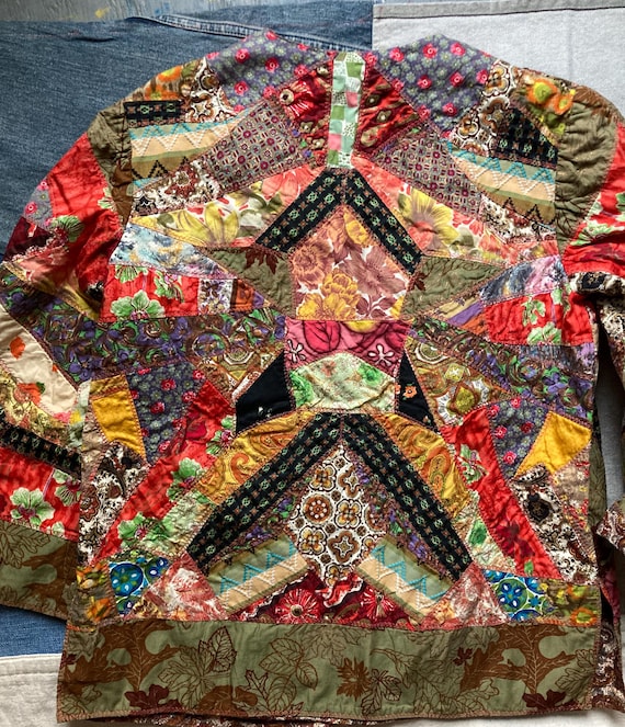 Patchwork quilt jacket - image 10