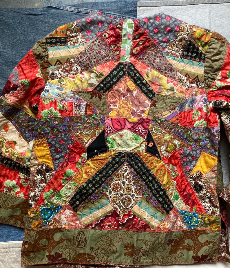 Patchwork quilt jacket image 10