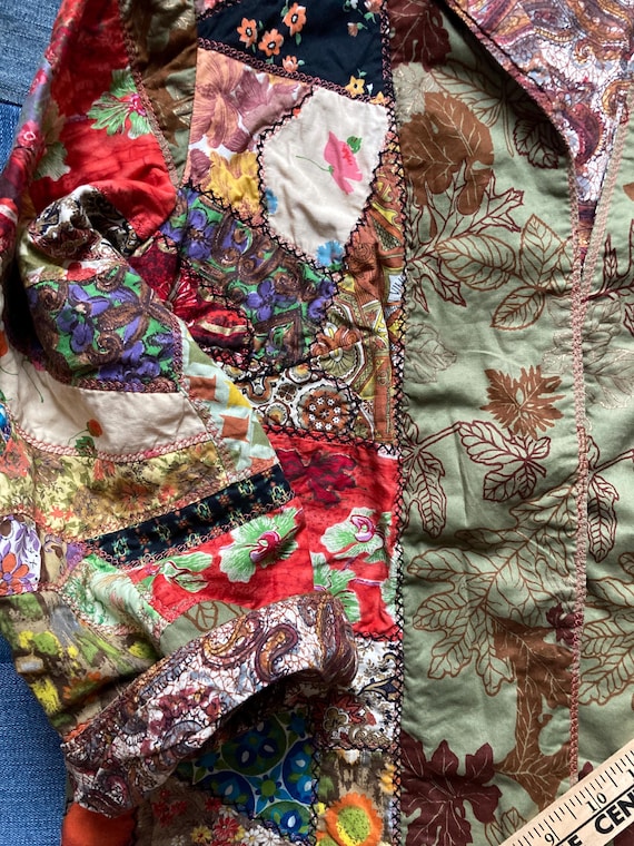 Patchwork quilt jacket - image 8