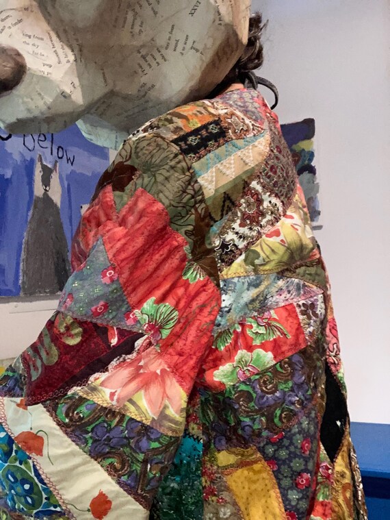 Patchwork quilt jacket - image 7