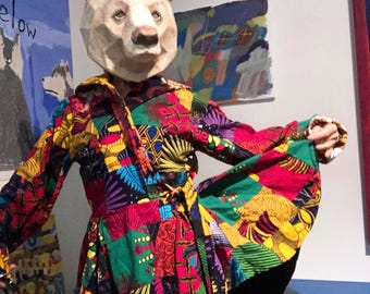 Afrikanische Patchwork Festival Jacke