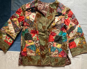 Patchwork quilt jacket