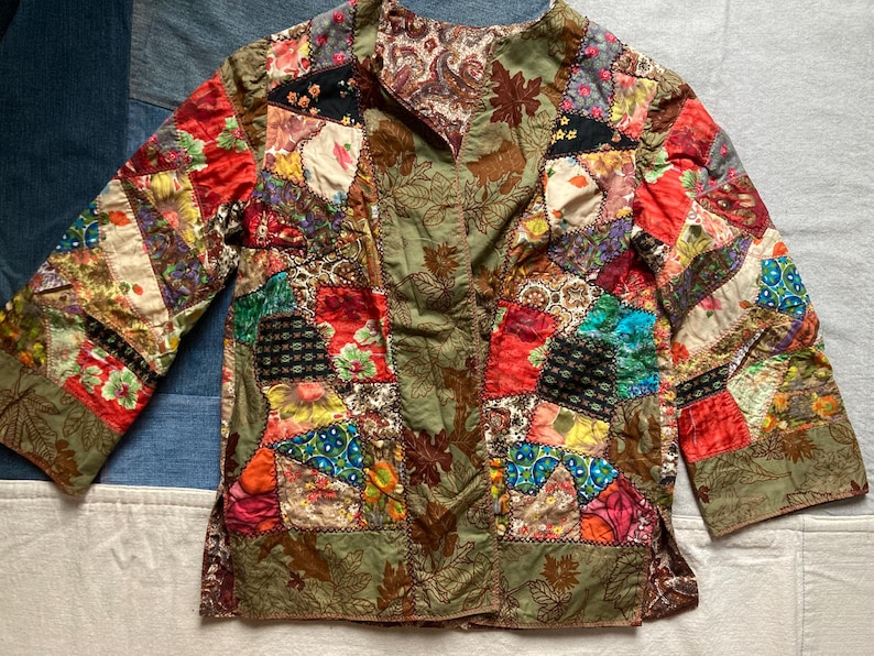 Patchwork quilt jacket image 1