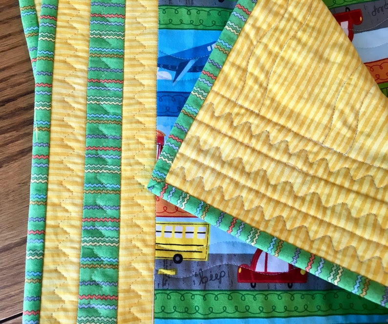 Quilted Child Placemats Set of 2 Handmade Children's Etsy