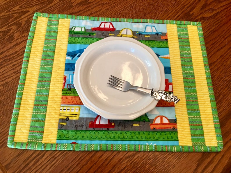 Quilted Child Placemats Set of 2 Handmade Children's Etsy