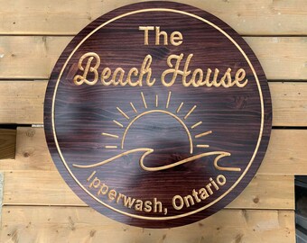 Personalized Cabin Sign | Custom Rustic Wall Art | Lake House Decor | Wood Cabin Name Sign | Cottage Gift | Cabin Wall Decor