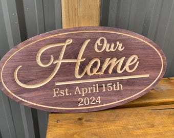 Personalized Custom Wall Decor | Custom Rustic Cabin Decor | Lakefront Wall Art | Cabin Name Sign | Pine Wood Cabin Gift